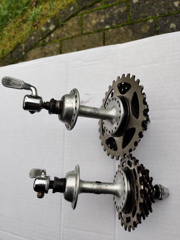Campagnolo Record vintage hub set, Ophalen of Verzenden, Gebruikt, Derailleur of Ketting, Campagnolo