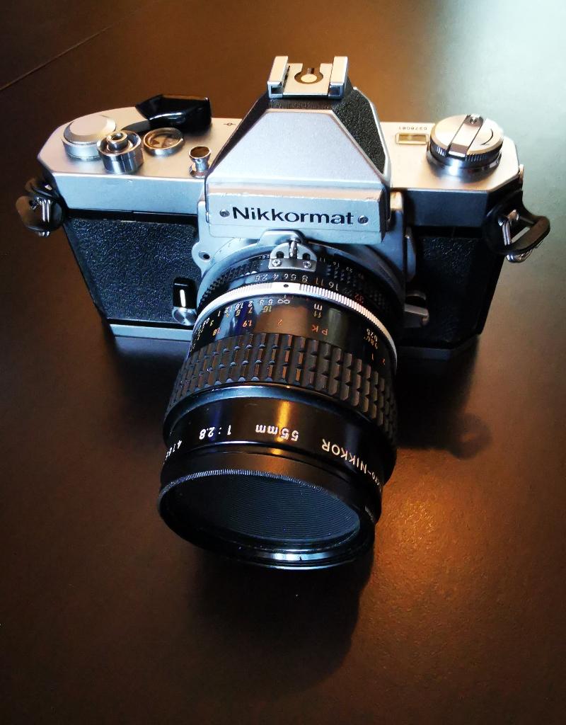NIKKORMAT FT2 PERFECTE ST./NIKKORMicro 55mm2.8 !KNALPRIJS, Audio, Tv en Foto, Fotocamera's Analoog, Ophalen, Zo goed als nieuw
