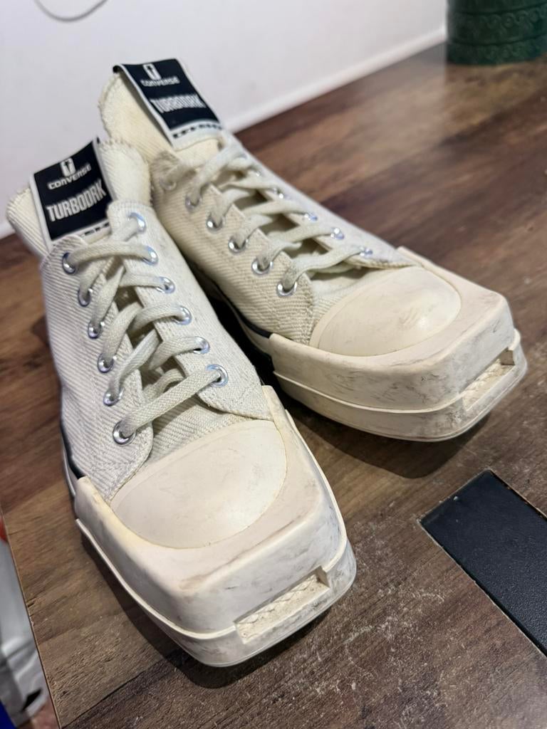 Converse Rick Owens DRKSHDW sneakers, Wit, Ophalen of Verzenden, Sneakers, Gedragen