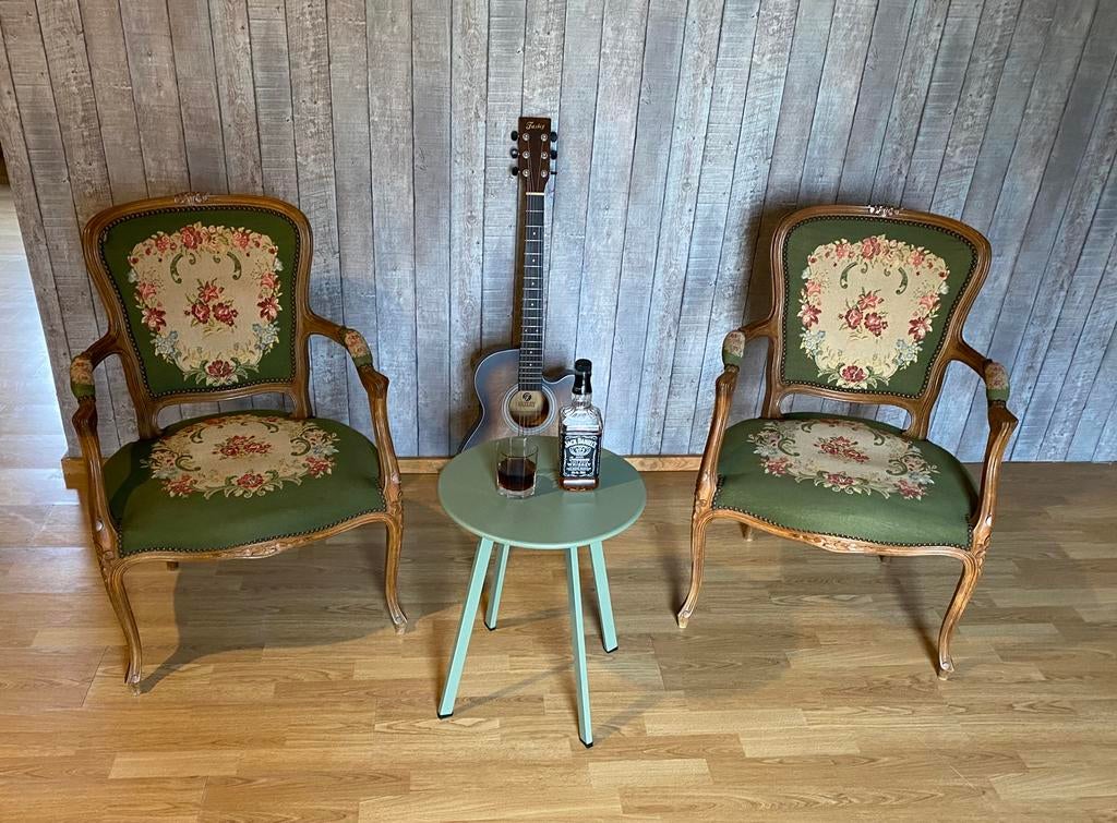 2 Zetels Motif Fleuré Louis XV, Ophalen