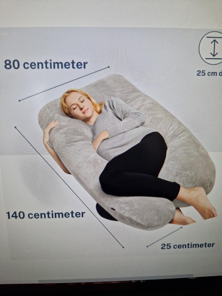 Coussin de grossesse Litollo en U 140x80 cm, Enfants & Bébés, Enlèvement, Comme neuf