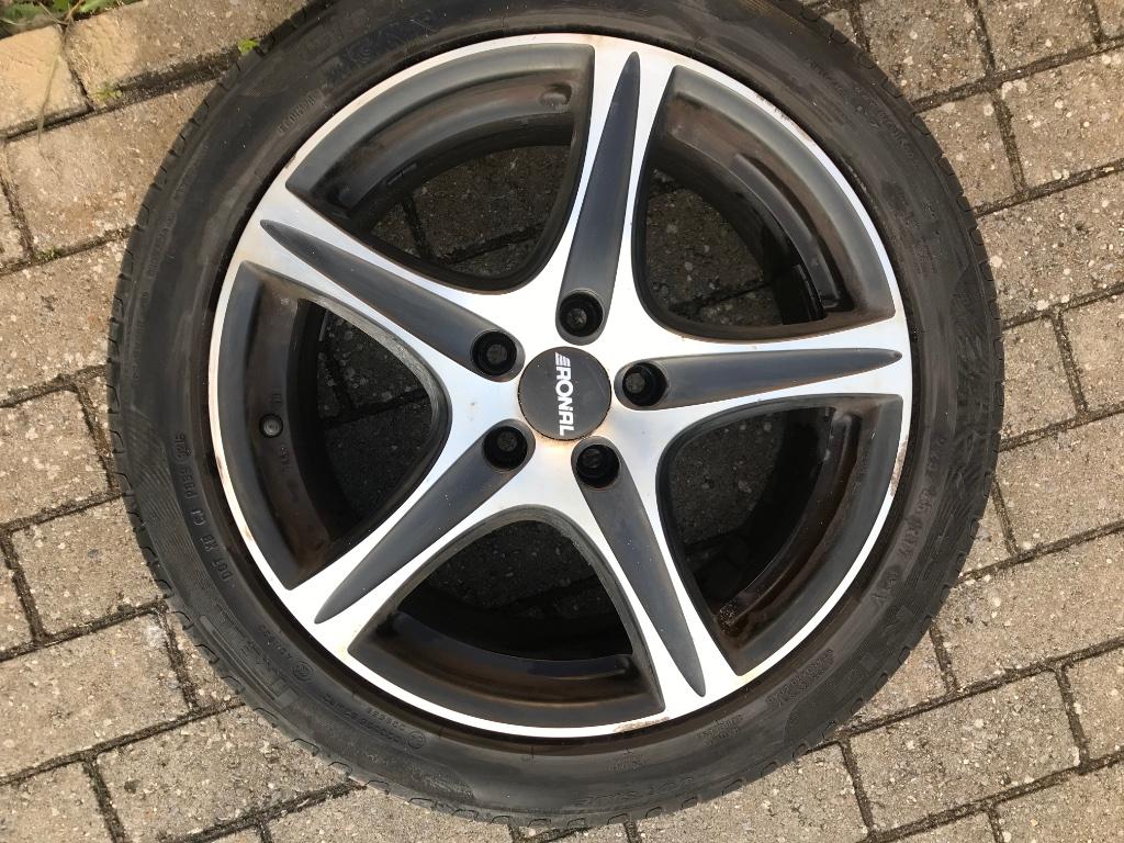 Jantes 17 RONAL 5 x 112 noir mate, Autos : Pièces & Accessoires, Pneus & Jantes, Pneus été, 17 pouces, Enlèvement, Jante(s)