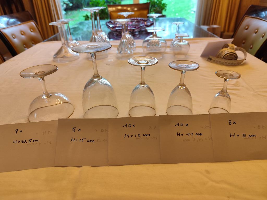 Service de verres en cristal Val Saint Lambert, Enlèvement, Comme neuf