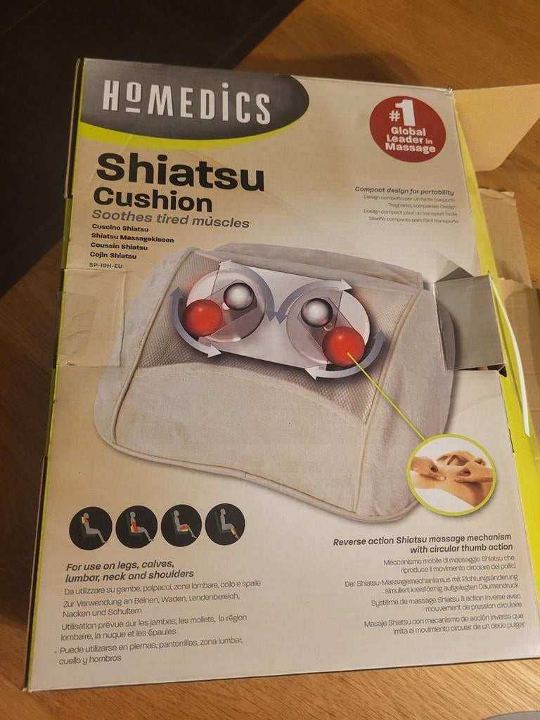 Coussin de massage Shiatsu HoMedics avec télécommande, Enlèvement