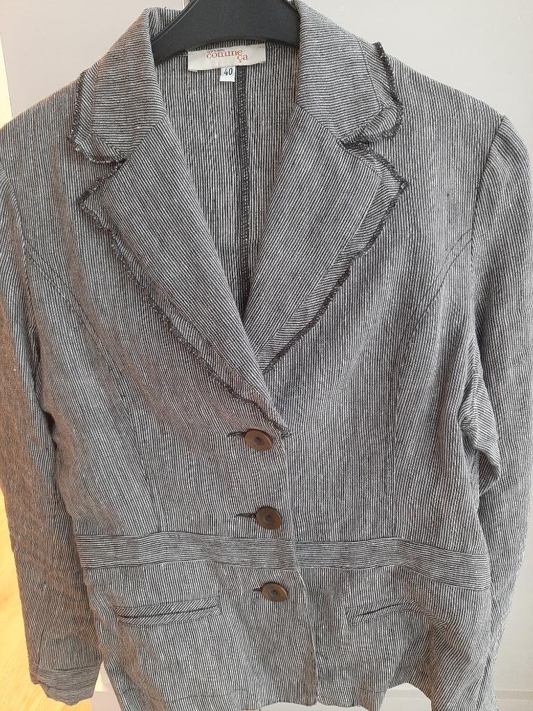 Vestje, Maat 38/40 (M), Zwart, Zo goed als nieuw, Jasje