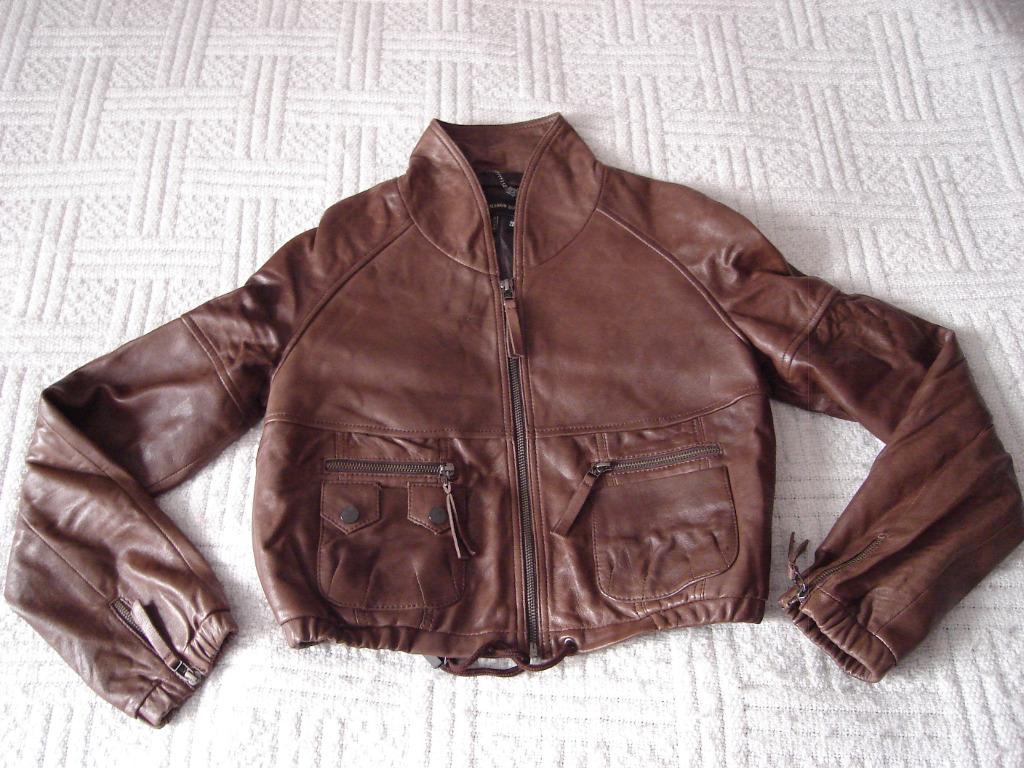Veste en cuir Mango neuve, Neuf, Taille 38/40 (M), Mango, Enlèvement ou Envoi