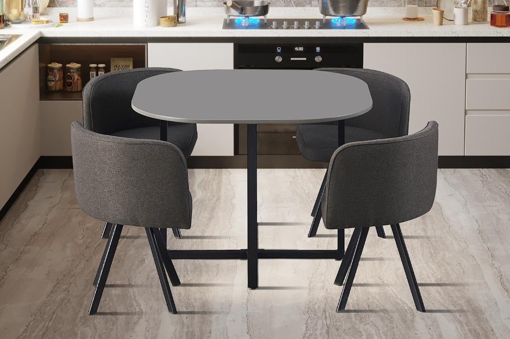 SET TABLE - TAFELSET -  1 TAFEL + 4 STOELEN - 349,00 EUROS, Enlèvement ou Envoi, Neuf, 4 à 6 chaises