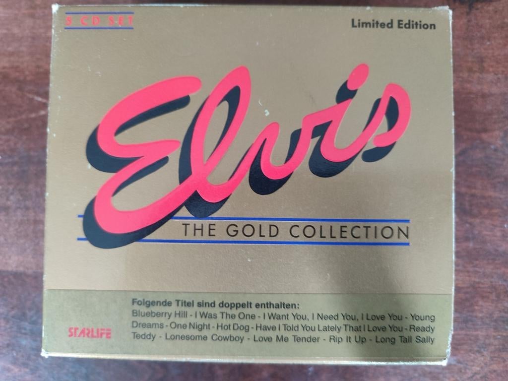 5-CDbox : ELVIS PRESLEY - THE GOLD COLLECTION  Limited edit, CD & DVD, Enlèvement ou Envoi, Comme neuf