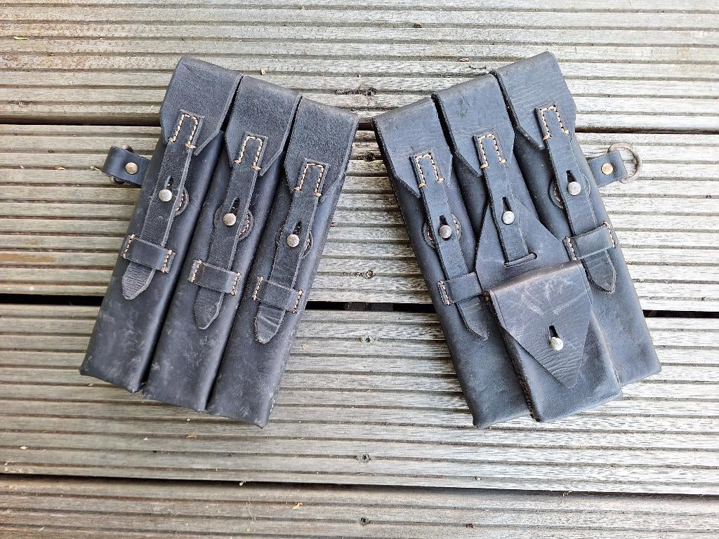 Porte chargeurs Allemands en cuir MP 38u40., Collections, Objets militaires | Seconde Guerre mondiale, Enlèvement