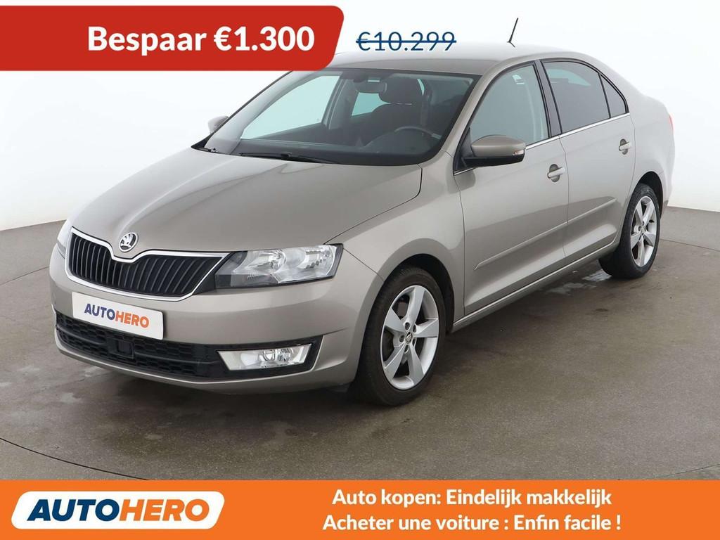 Skoda Rapid/Spaceback 1.2 TSI Ambition (bj 2017), Auto's, Skoda, Voorwielaandrijving, Stof, Gebruikt, Beige