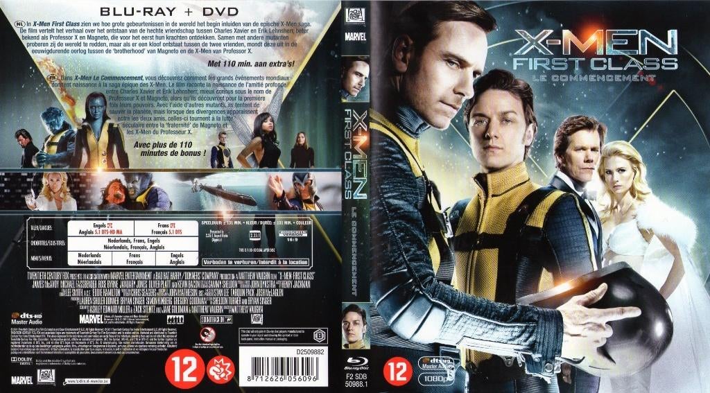 x-men  le commencement (x-men  first class) (blu-ray) neuf, Enlèvement ou Envoi, Comme neuf, Science-Fiction et Fantasy
