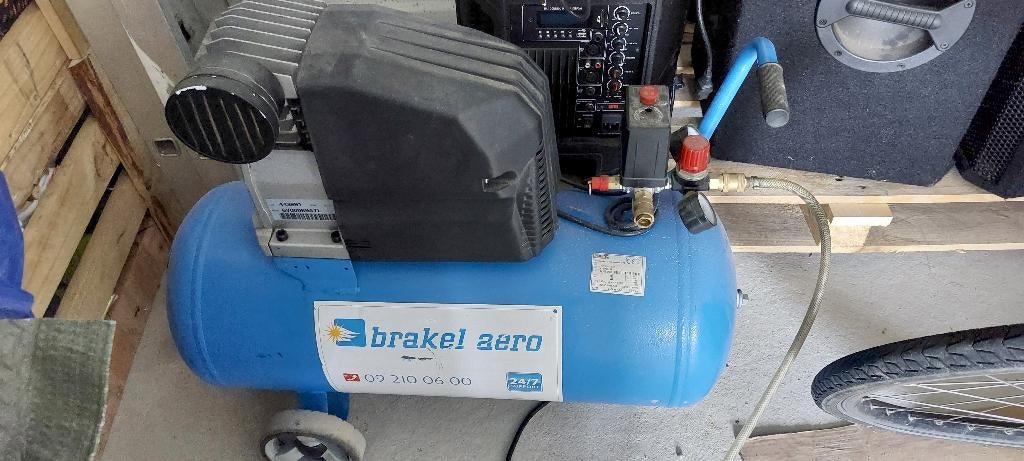 Compressor ABAC 50liter 2pk, Doe-het-zelf en Bouw, 6 tot 10 bar, Ophalen of Verzenden, Zo goed als nieuw, 25 tot 100 liter