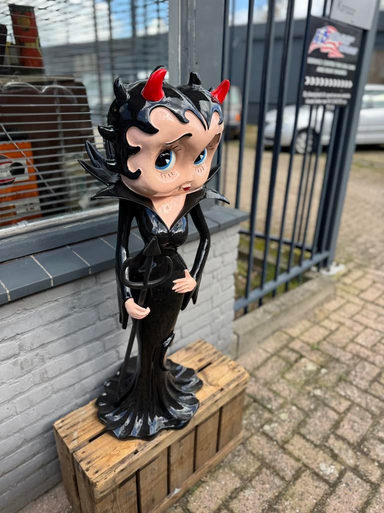 Betty Boop groot beeld als Duivel, Verzamelen, Beelden en Beeldjes, Ophalen, Gebruikt, Mens