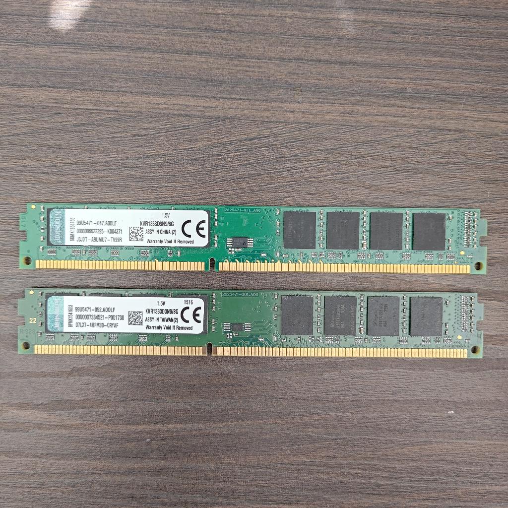 RAM DDR3 Desktop 8Go — Kingston 1333 MHz (x2 disponible), Informatique & Logiciels, Enlèvement ou Envoi, 8 GB, DDR3, Utilisé