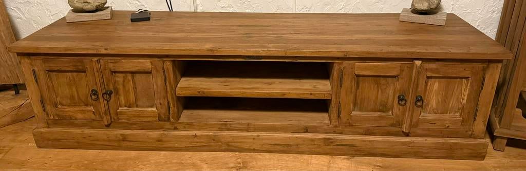 Massief TV Meubel, Maison & Meubles, Enlèvement, Comme neuf