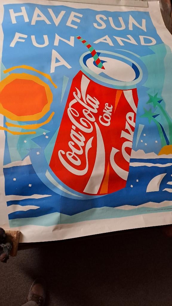 Grote Coca Cola poster, Verzamelen, Ophalen