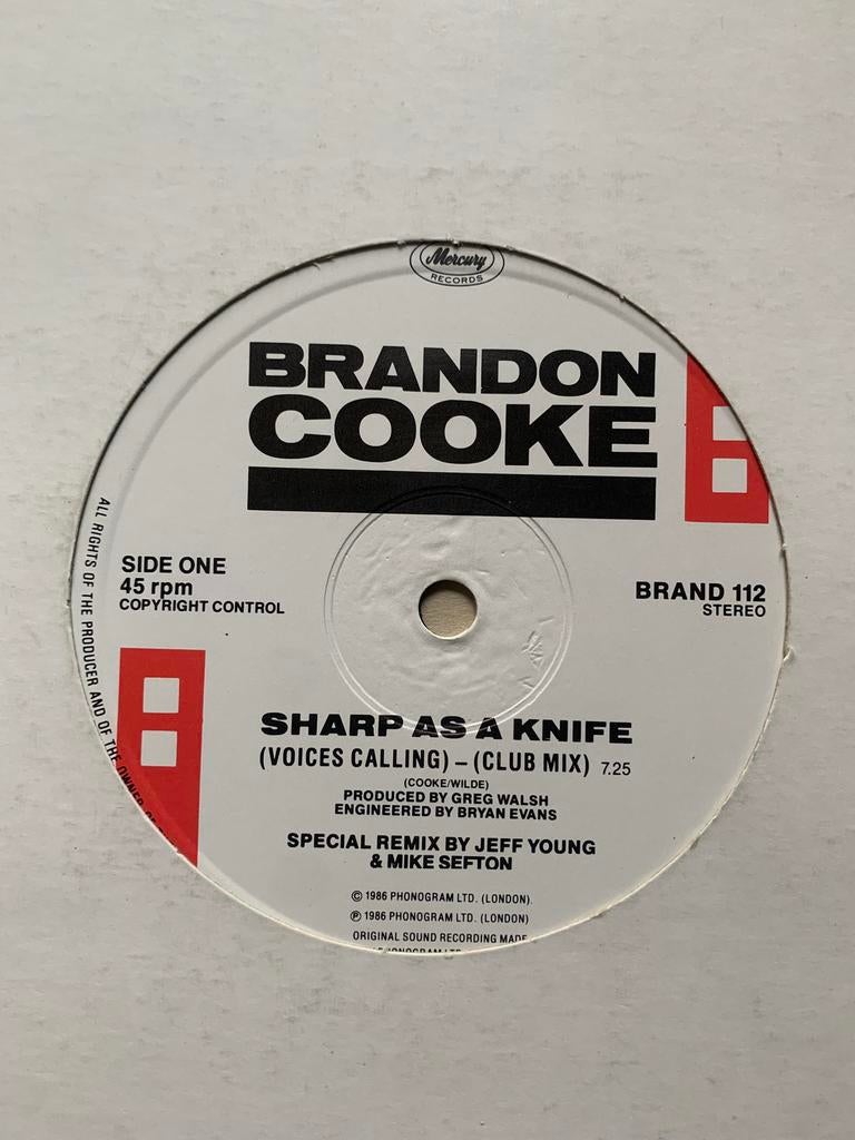 Brandon Cooke - Sharp as a Knife (Voices Calling), Cd's en Dvd's, Vinyl | Dance en House, Ophalen of Verzenden, 12 inch, Overige genres