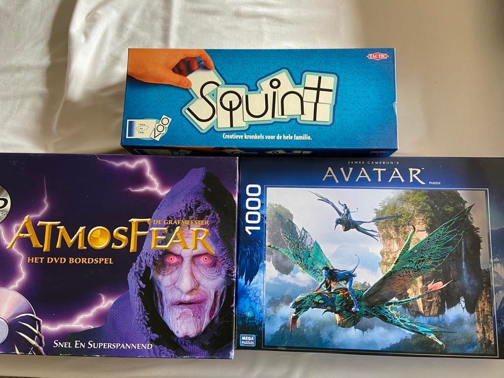 Gratis spelletjes + puzzel, Hobby en Vrije tijd, Ophalen, Zo goed als nieuw