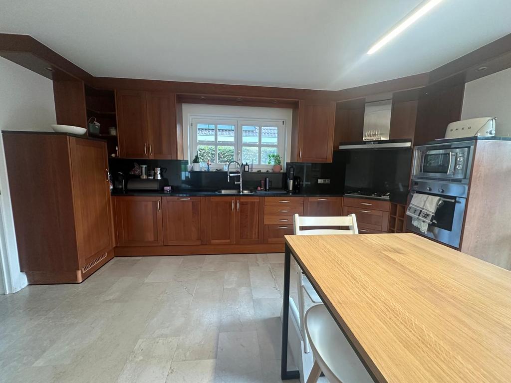 Keuken uit kersenhout, Ophalen, Gebruikt, Bruin, Hoekkeuken