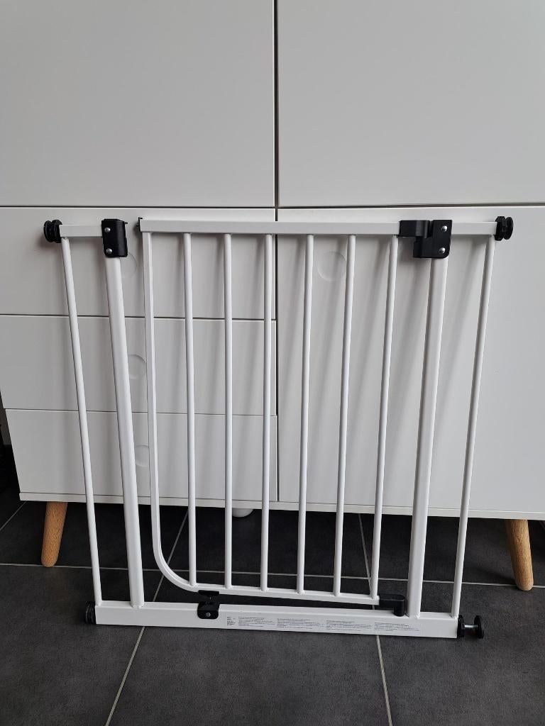 kinderhekje voor trap- en deuropening, Kinderen en Baby's, Traphekjes, Ophalen, Gebruikt, Metaal of IJzer, Klemhekje