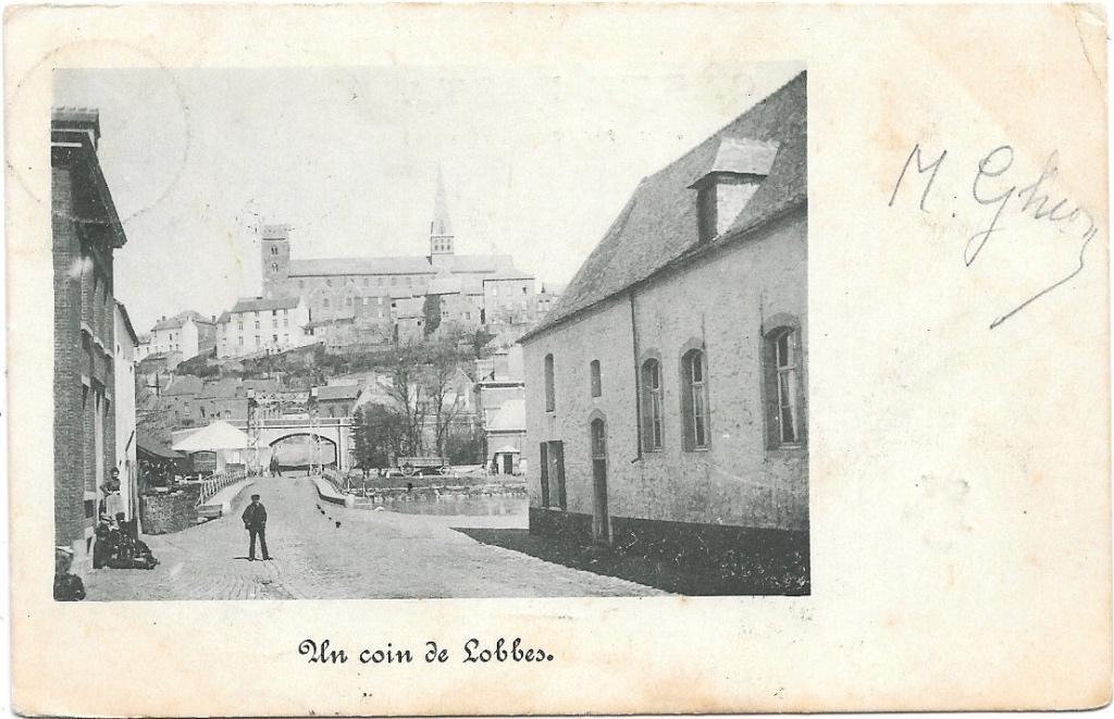 Lobbes NA12: Un coin de Lobbes 1901, Envoi, Avant 1920, Affranchie, Hainaut