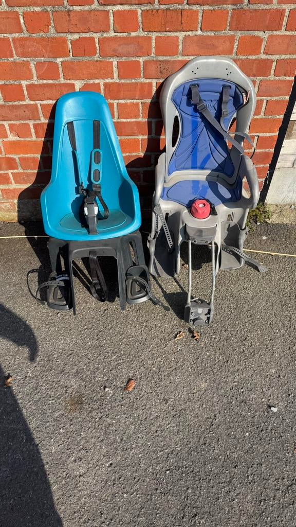 Kinderfietsstoelen, Fietsen en Brommers, Fietsaccessoires | Fietsstoeltjes, Ophalen, Gebruikt, Voetsteuntjes, Voorzitje