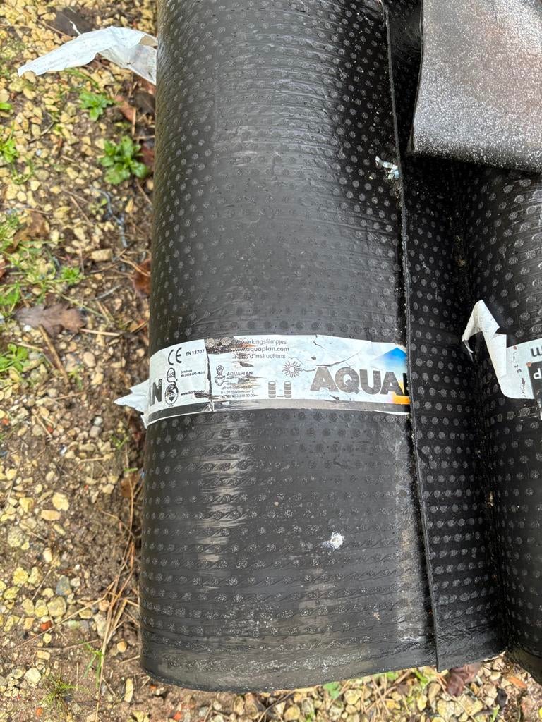 Rollen voor dakbedekking, Doe-het-zelf en Bouw, Ophalen, Zo goed als nieuw, Zwart, Dakleer