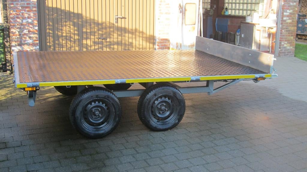 remorque ( platte wagen ) te koop, Auto diversen, Aanhangers en Bagagewagens, Ophalen, Zo goed als nieuw