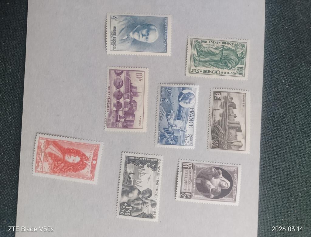 8 timbres de France, Enlèvement ou Envoi