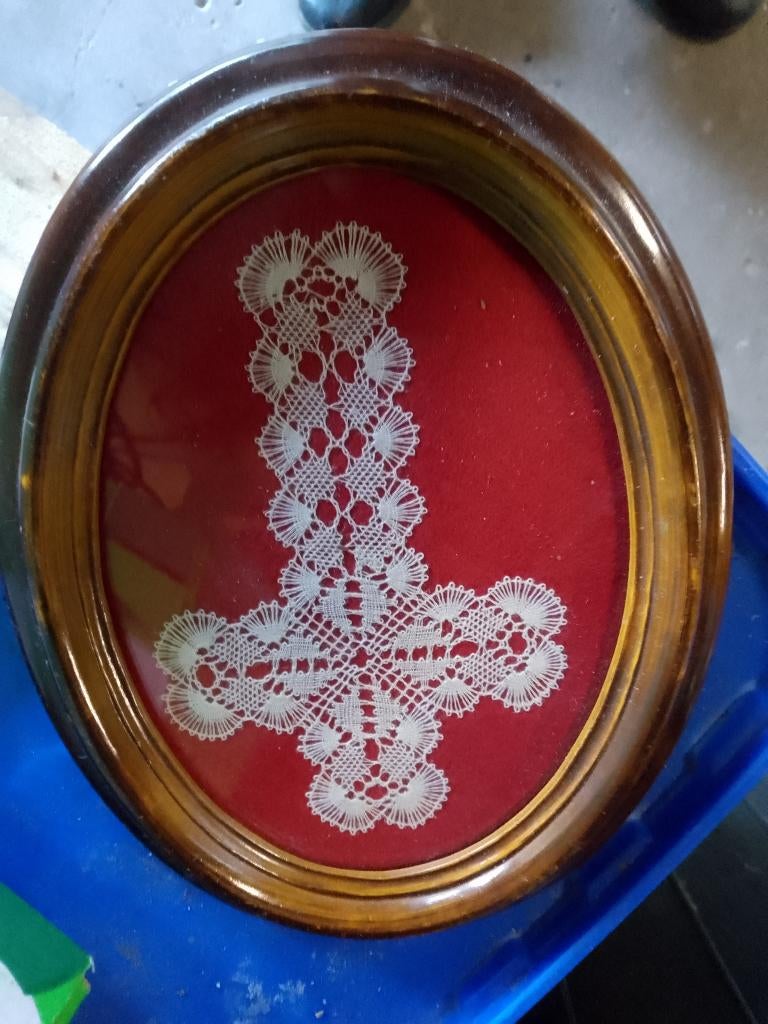 kader met kantwerk, Hobby & Loisirs créatifs, Dentelle, Enlèvement, Utilisé