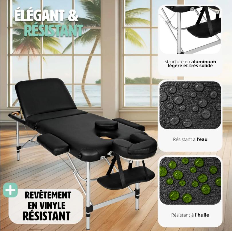 Nieuwe opvouwbare aluminium massagetafel met 3 zones, Vampira1804@hotmail.com, Pets&gardenshop, Massagetafel, Ophalen of Verzenden