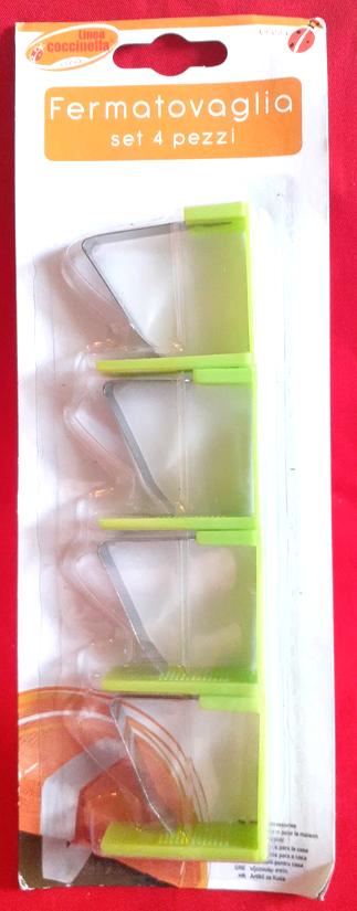 4 fixes nappe neuf metal et plastique vert, Maison & Meubles, Nappes, Enlèvement ou Envoi, Neuf, Intérieur