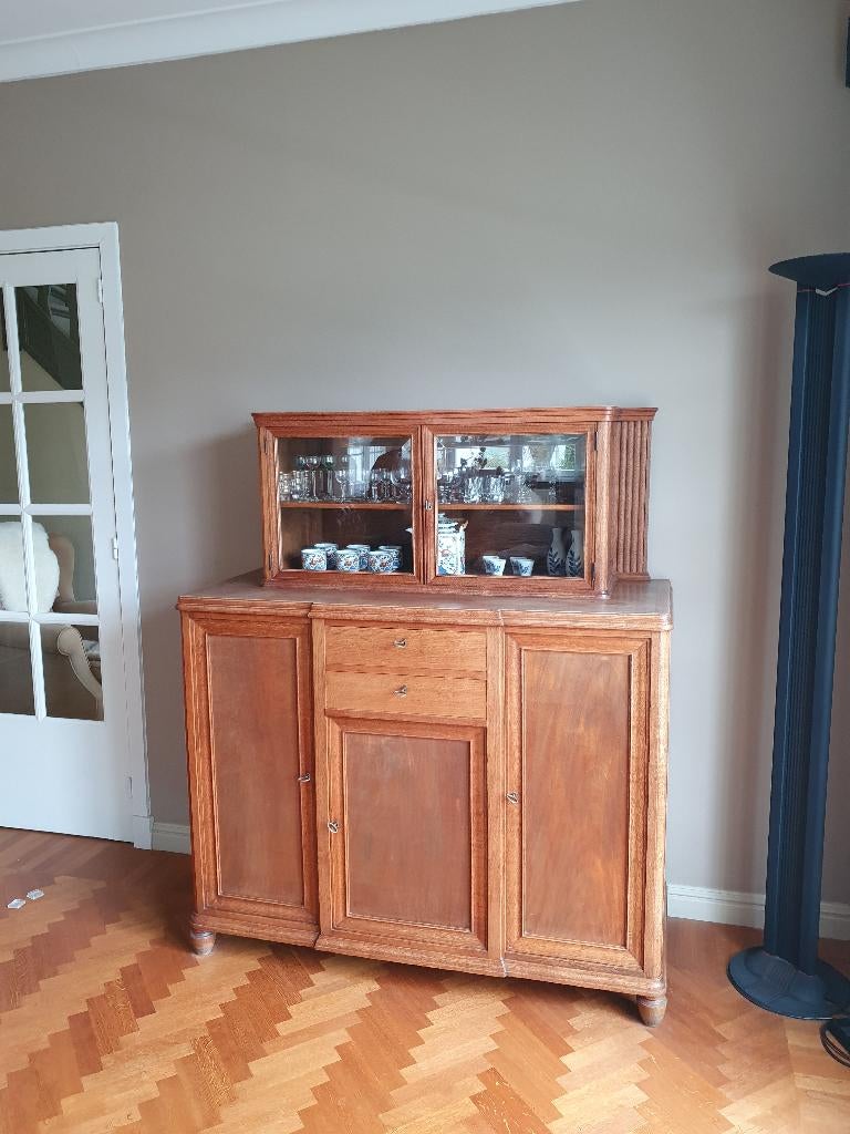 Vitrine - Buffet en bois | Artisanal, vintage,, Avec tiroir(s), 100 à 150 cm, Enlèvement, Utilisé