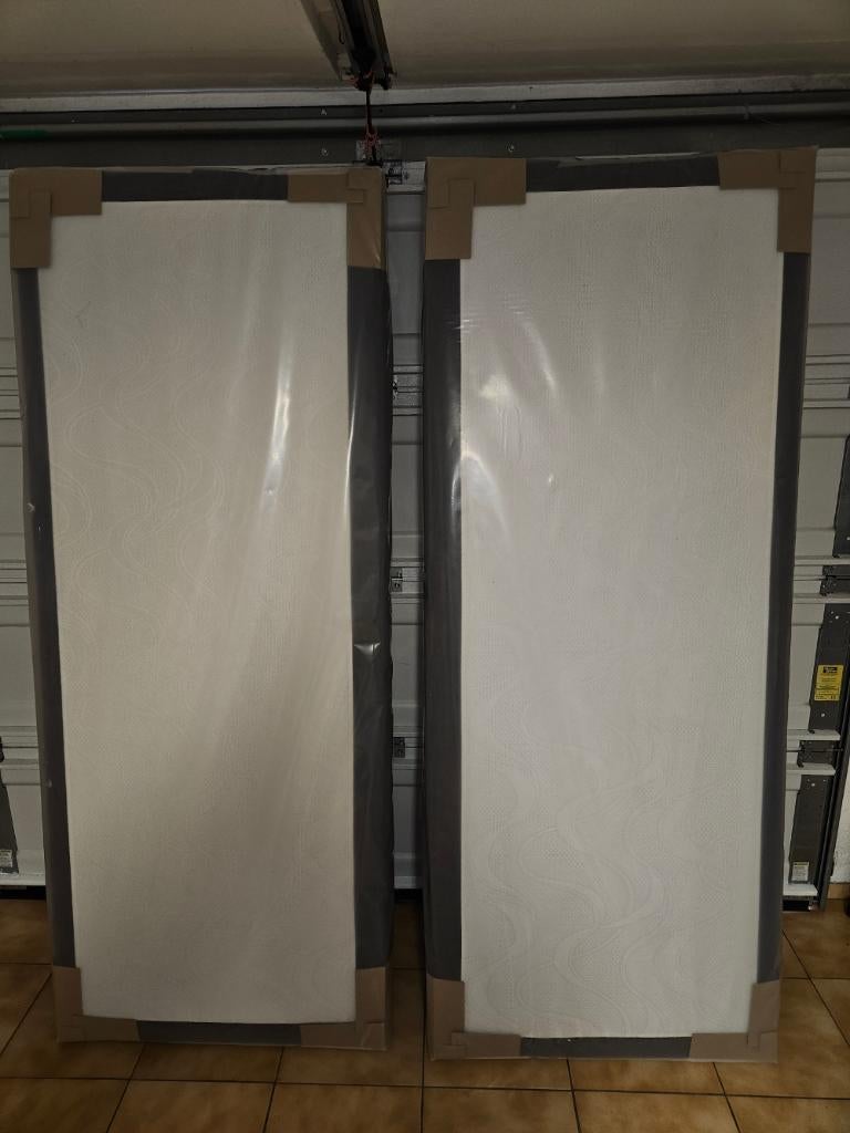 Sommier lattes tapissier 2x80x200 NEUF, Neuf, Autres dimensions, Enlèvement, Sommier