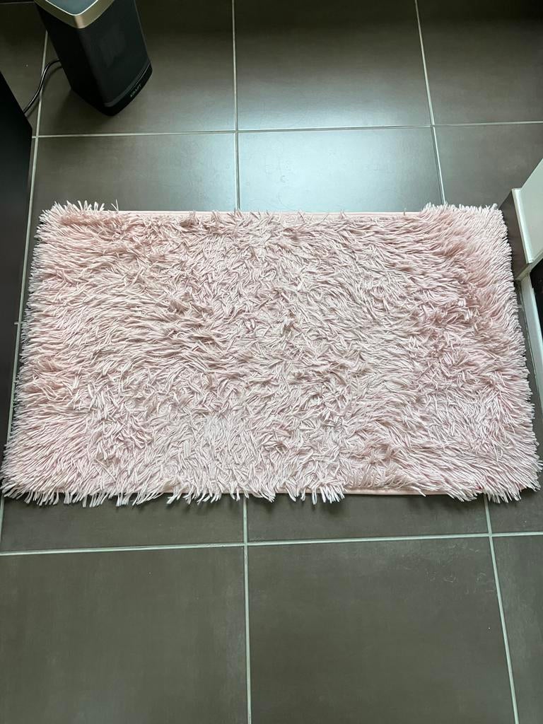Tapis de bain 100x60 cm, Enlèvement, Utilisé, Rose, Tapis de bain