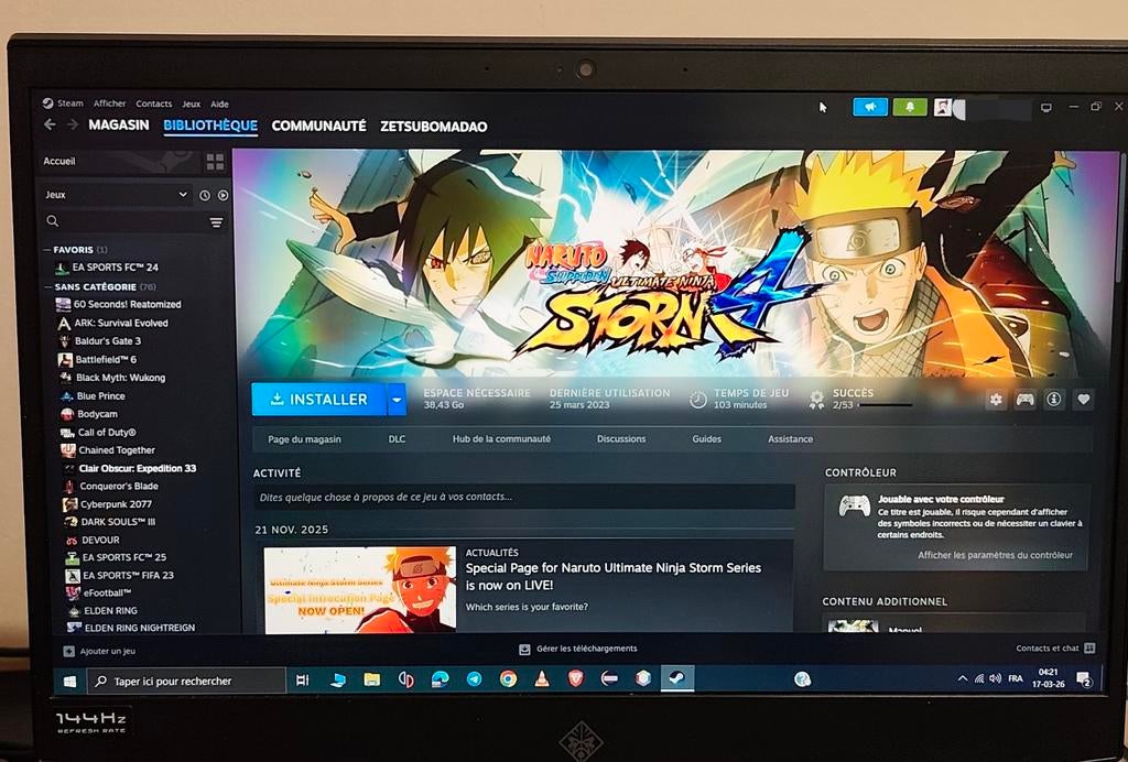 pc portable gamer 144Hz GTX 1660Ti et 16Go de ram (1,5 To), Computers en Software, Windows Laptops, Ophalen, Met videokaart, 2 tot 3 Ghz