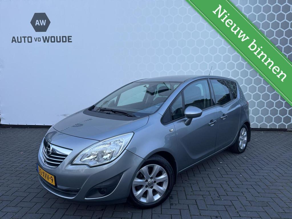 Opel Meriva 1.4 Turbo Cosmo Airco Trekhaak Lage km stand NAP, 680 kg, Entreprise, Boîte manuelle, Noir