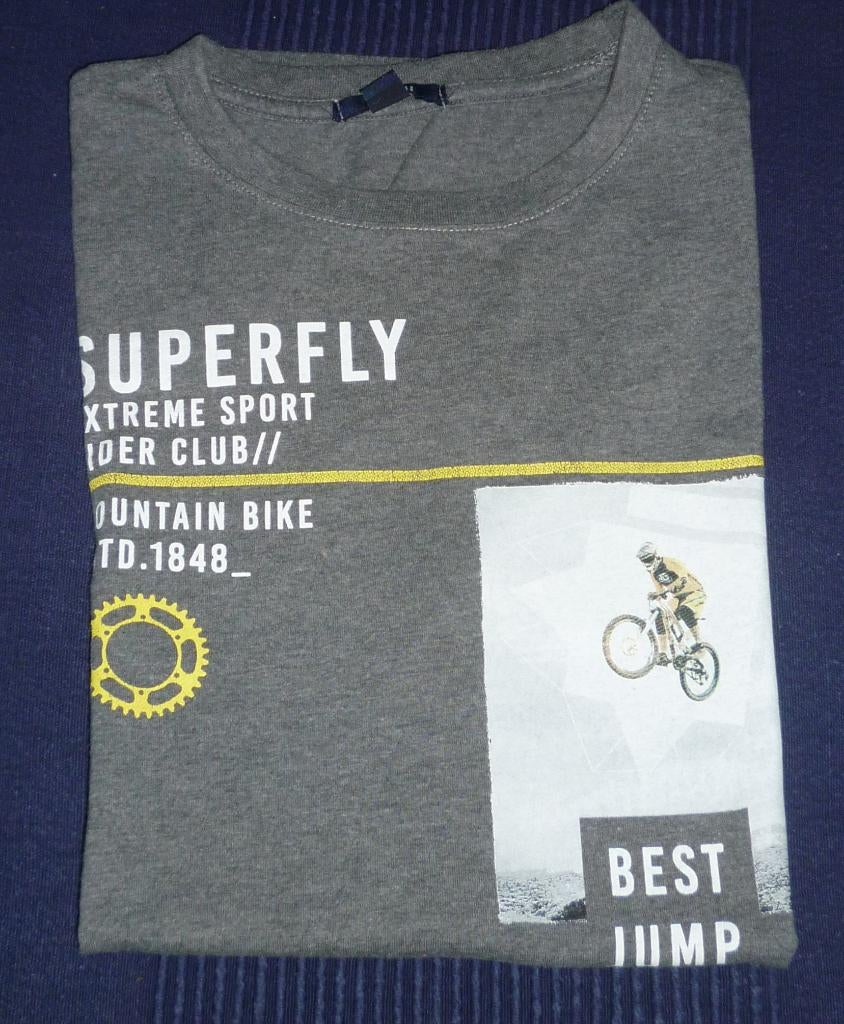 X122. T‑shirt Kiabi – Taille S (164–176) Garçon, Overhemd of Blouse, Zo goed als nieuw, Jongen, Ophalen