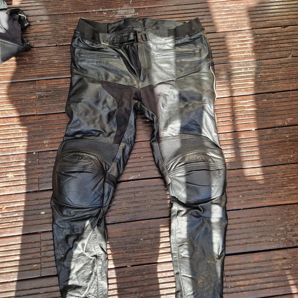 Motor broek 60, leder ,, Ophalen, Broek | leer