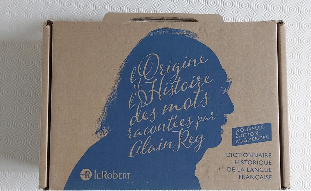 L'origine et l'histoire des mots racontées par Alain Rey, Neuf, Enlèvement ou Envoi, Le Robert, Français