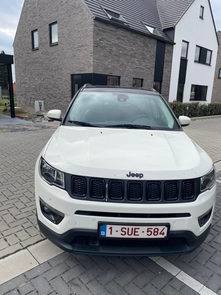 Jeep compass, Auto's, Zwart, Leder en Stof, Wit, Compass