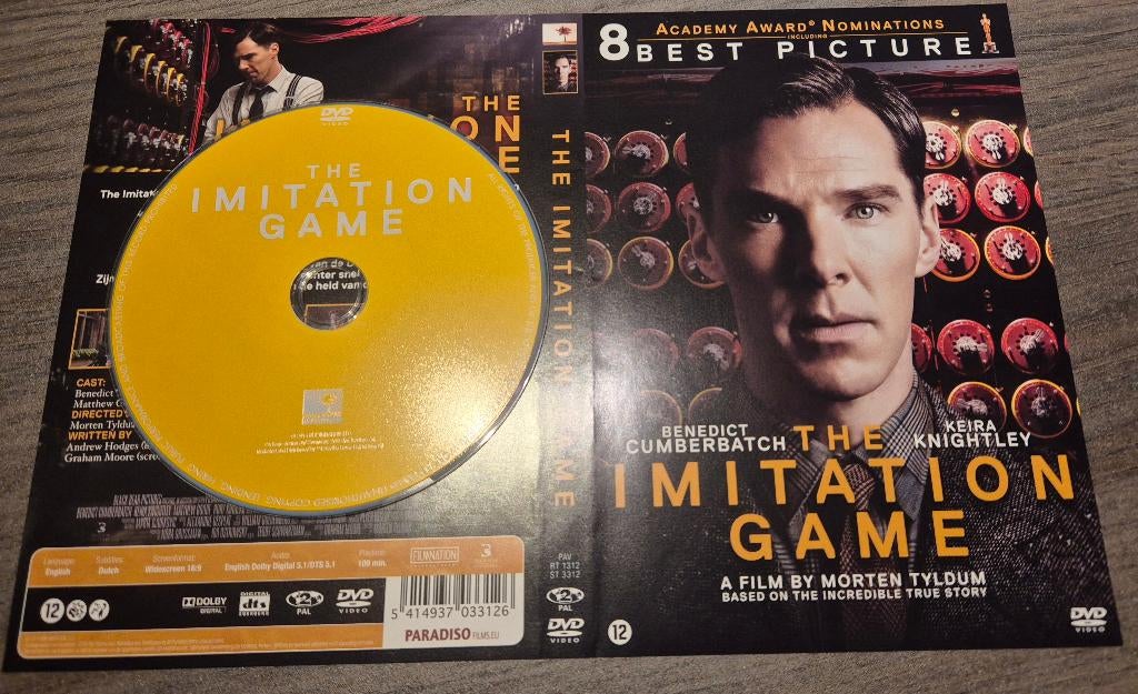 The imitation game, Vanaf 12 jaar, Ophalen of Verzenden, Zo goed als nieuw, Drama