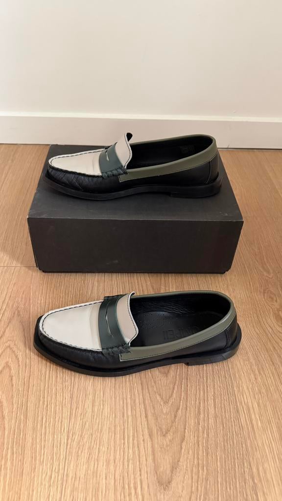 Pompeii groene loafers - maat 38, Vêtements | Femmes, Chaussures, Comme neuf, Sabots, Enlèvement ou Envoi