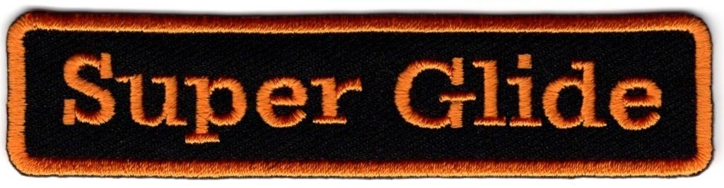 Harley Davidson Super Glide stoffen opstrijk patch #1, Motoren, Accessoires | Overige, Verzenden, Nieuw