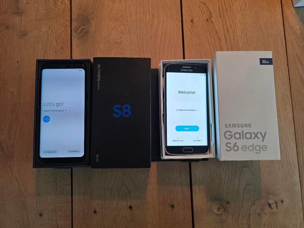Set GSM Samsung S8 + S6 edge, Télécoms, Téléphonie mobile | Samsung, Autres modèles, Enlèvement ou Envoi, 64 GB, Utilisé