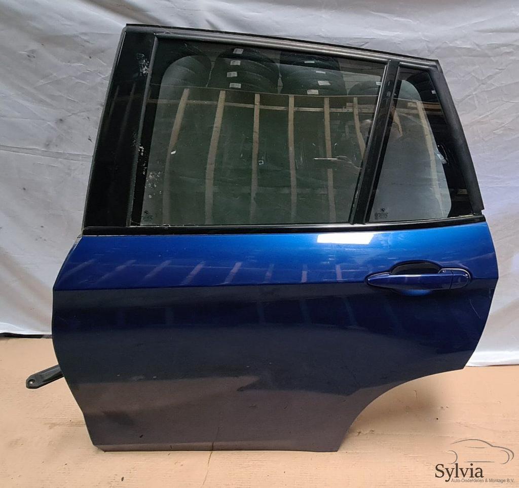 Deur links achter BMW X1 E84 381 Lemans blauw, Gebruikt, -, Deur, -
