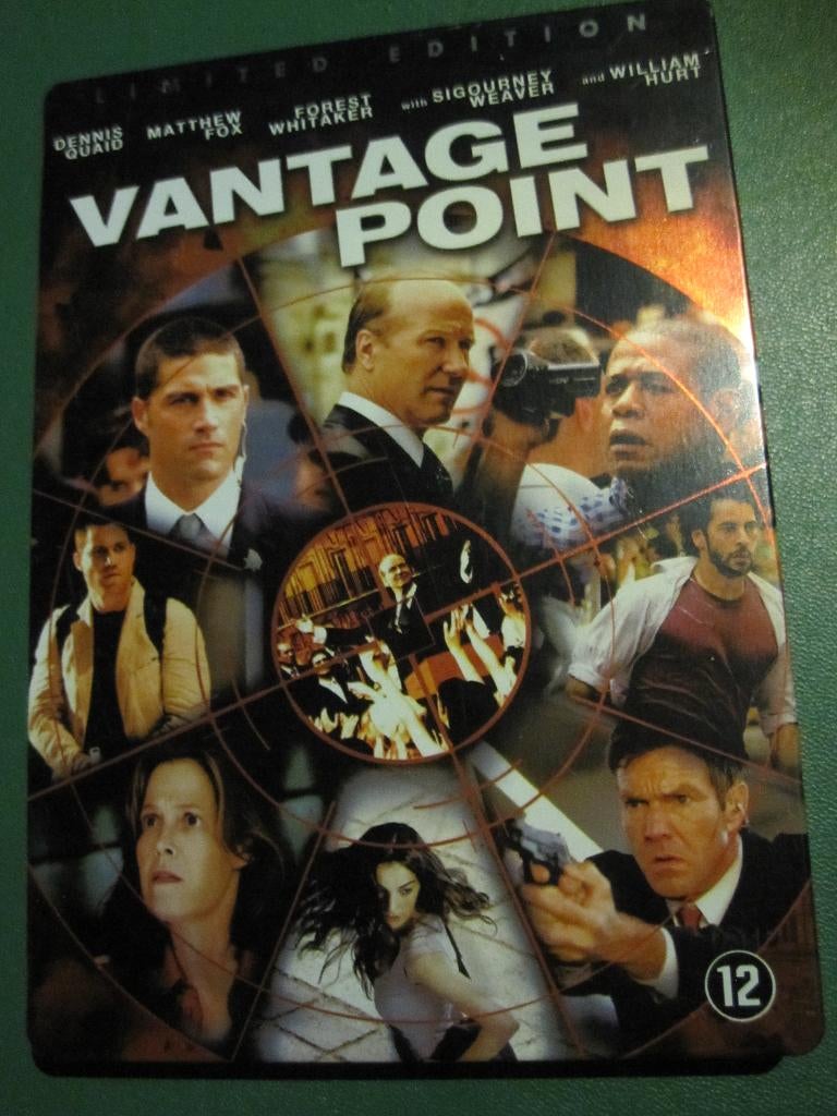 Steelbook Vantage Point (2008), CD & DVD, DVD | Action, Enlèvement ou Envoi, Coffret, Comme neuf, Thriller d'action