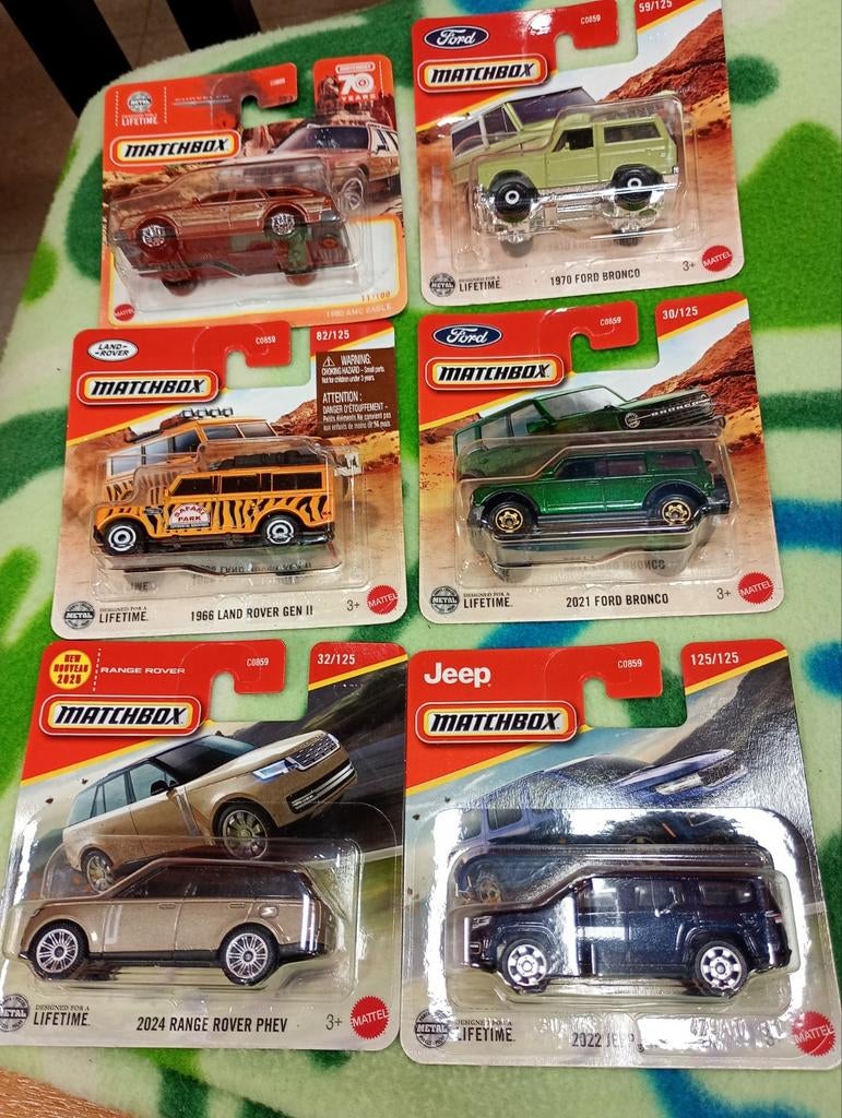 4x4 modellen van Matchbox, Ophalen of Verzenden