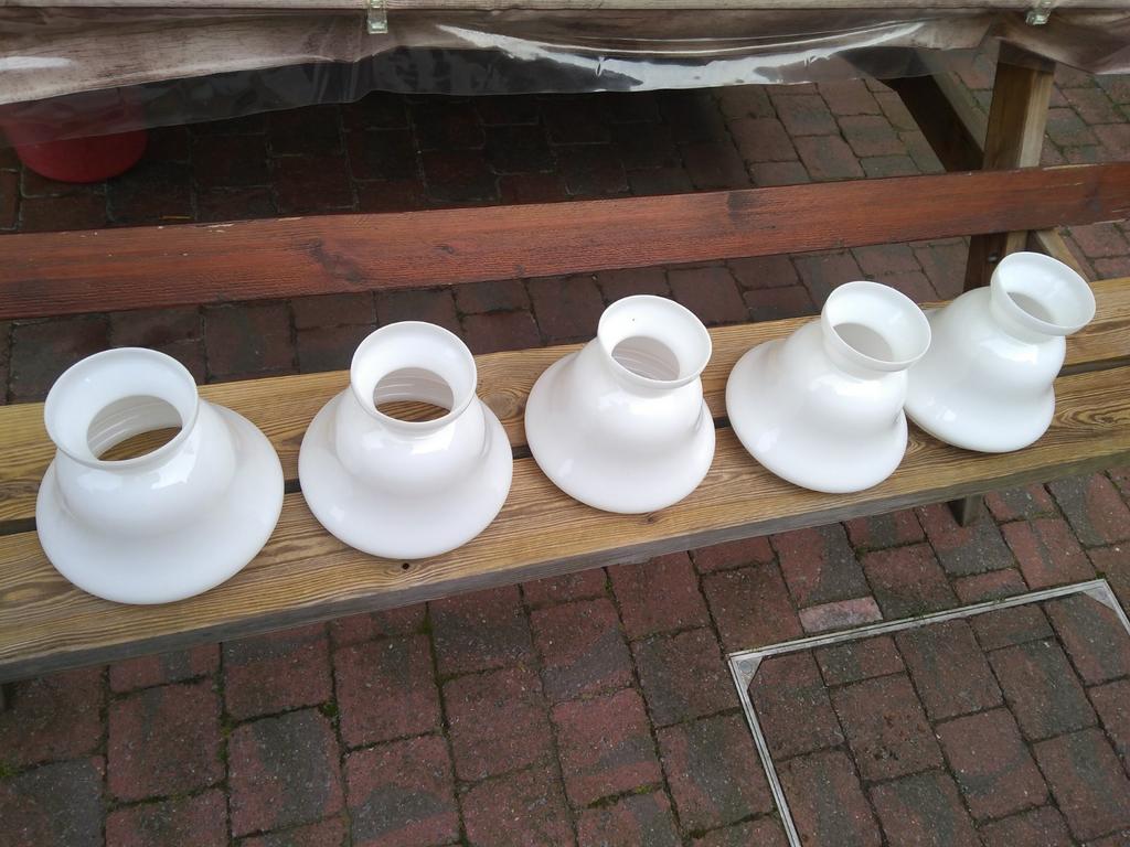 Abat-jour verre blanc, Enlèvement ou Envoi, Blanc