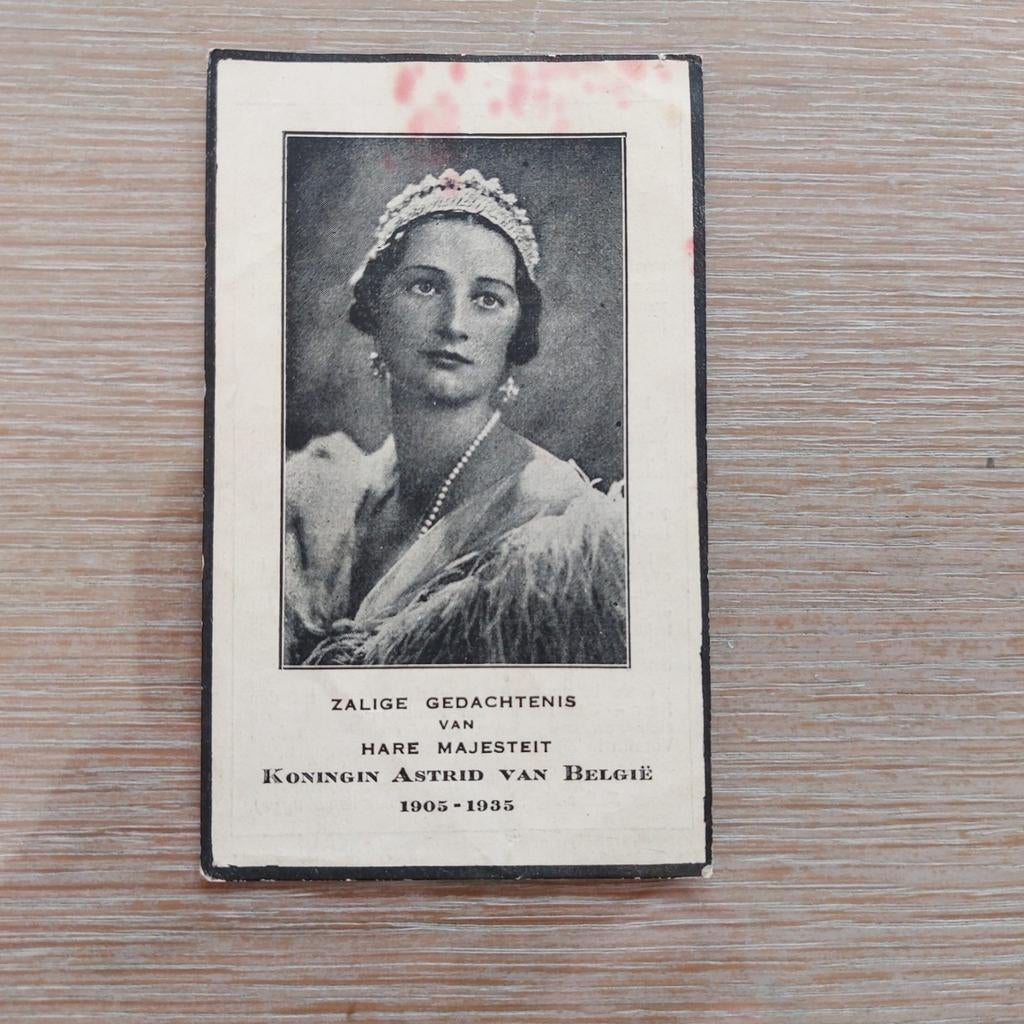 Bidprentje Koningin Astrid, Verzamelen, Bidprentjes en Rouwkaarten, Ophalen of Verzenden, Bidprentje